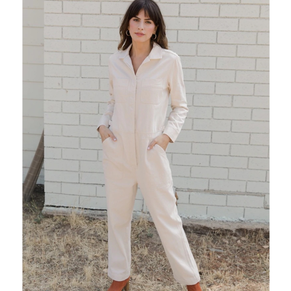 Tradlands Guide Cotton Coverall in Cream